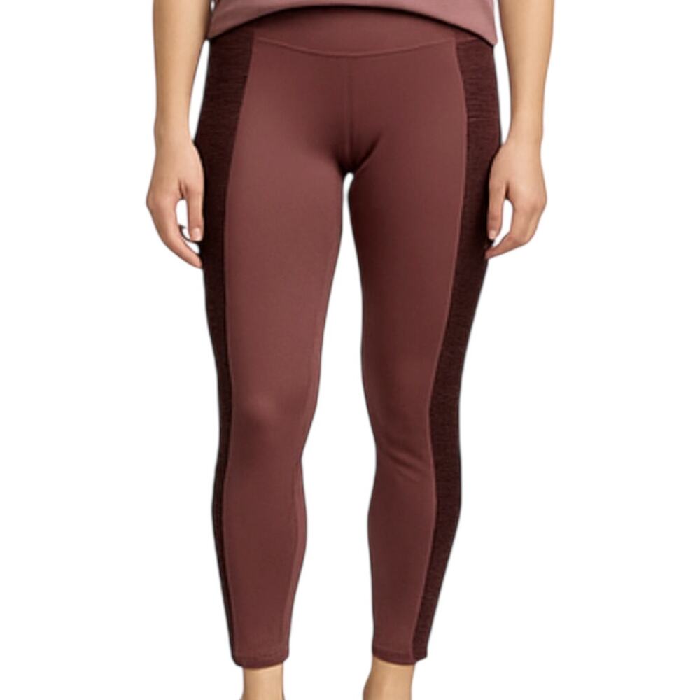 Title Nine Leggings Pull On Mid Rise Zipper Pockets Stretch Yoga Pink Small